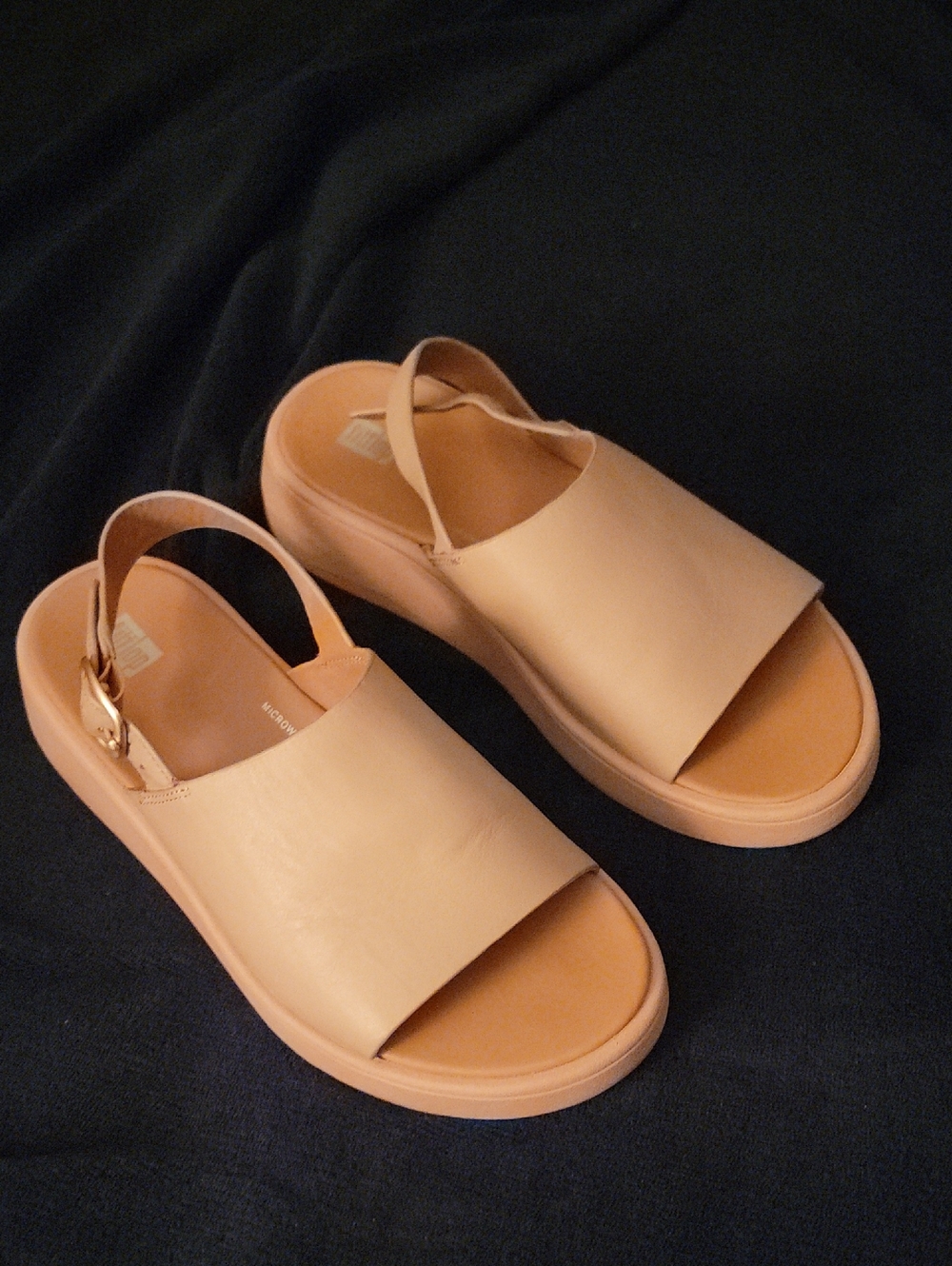 Summer Spring Fitflop Women's Nude Blush Slingback Leather Sandals - Picture 11 of 11